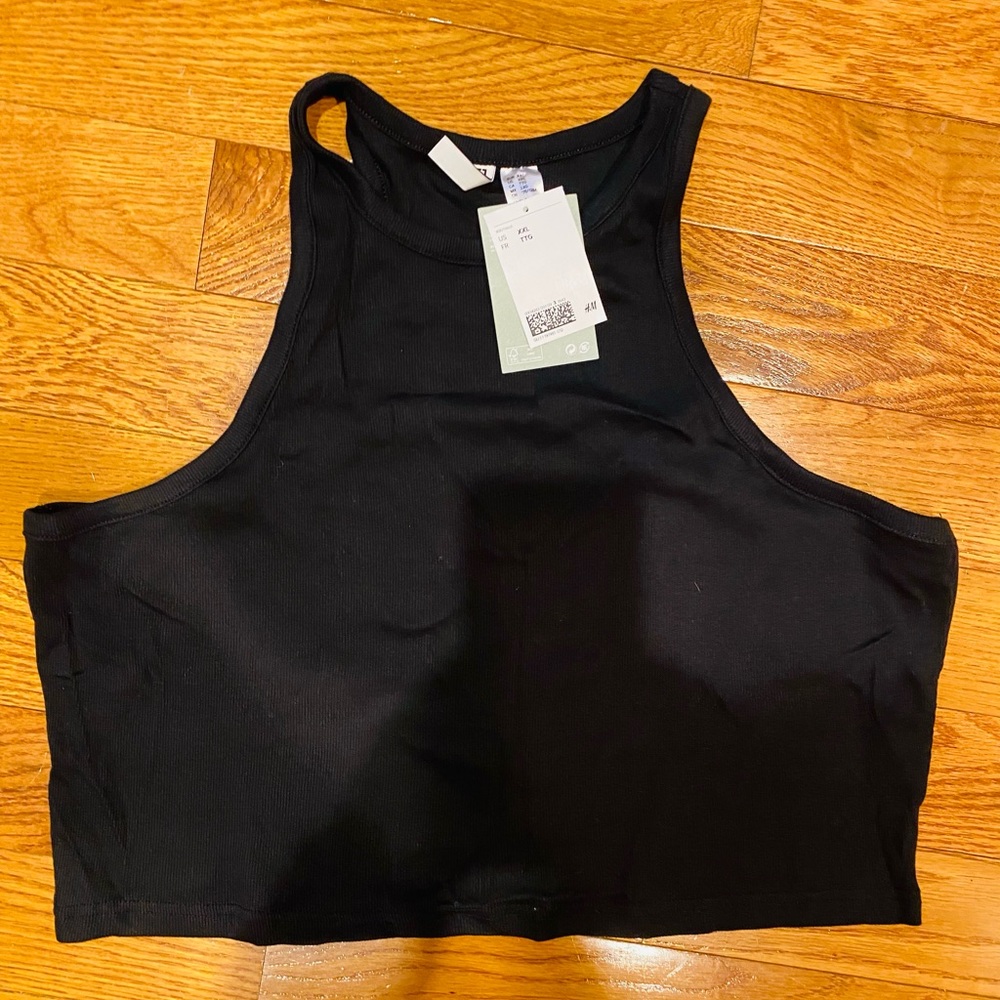 H&M ribbed racer tank top